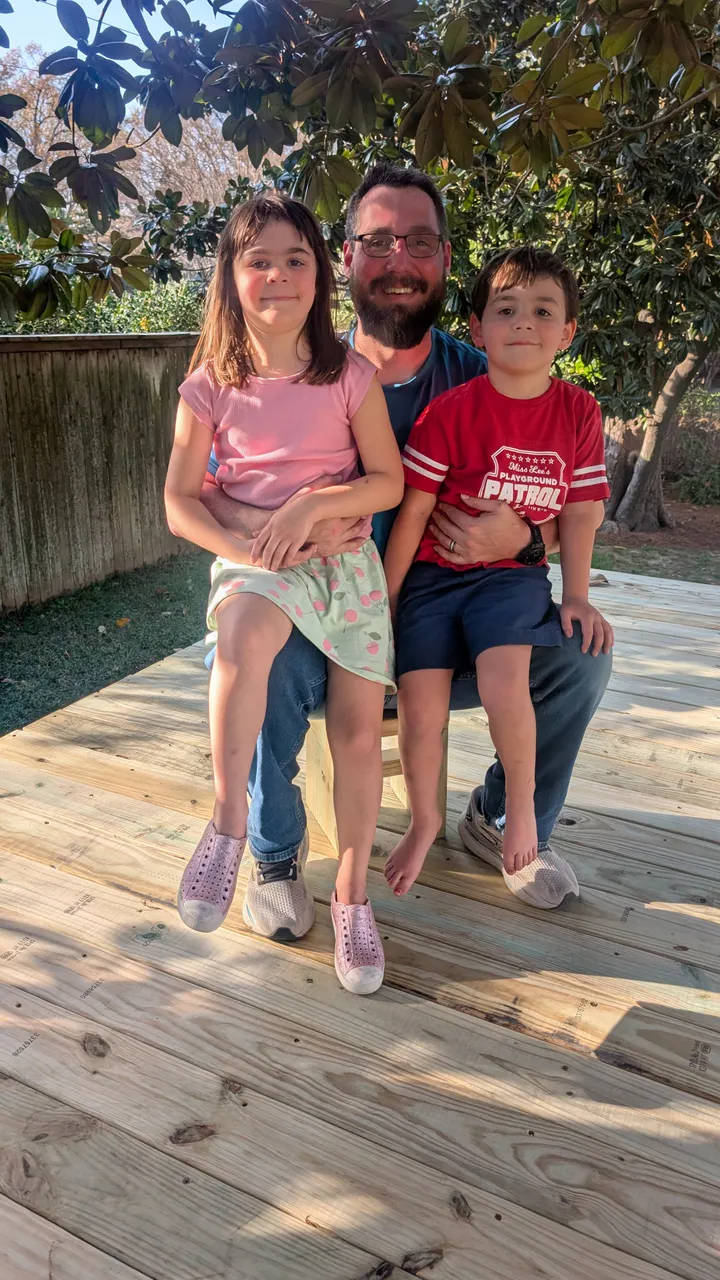 Family on the platform